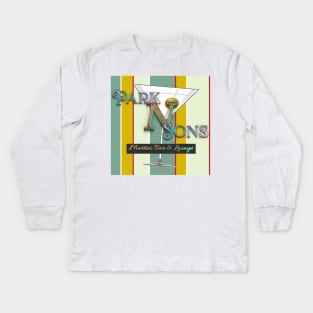 Park N Sons Martini Bar & Lounge Kids Long Sleeve T-Shirt